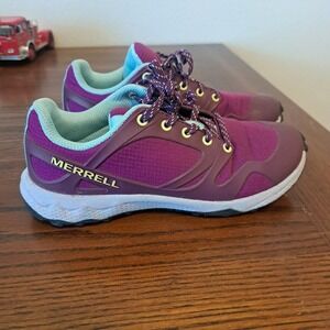 Merrell Nova 2 Kids Purple Teal Trail Running Shoes MK165710 Size 2M